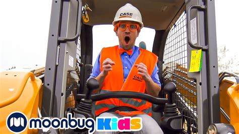 blippi skid steer video|slide steer truck toon video.